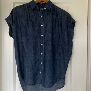 I McLaughlin short sleeve denim button down